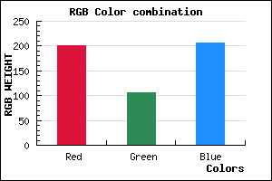 rgb background color #C96ACE mixer