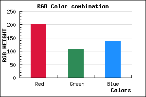 rgb background color #C96C8A mixer