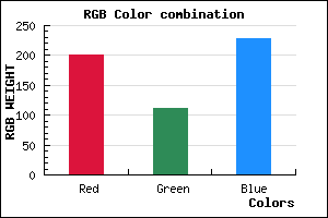 rgb background color #C970E5 mixer