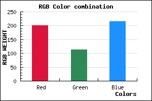 rgb background color #C972D8 mixer