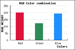 rgb background color #C97BC1 mixer