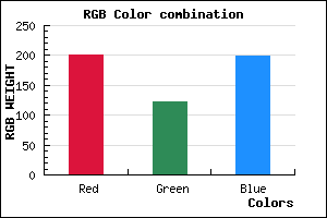 rgb background color #C97BC6 mixer