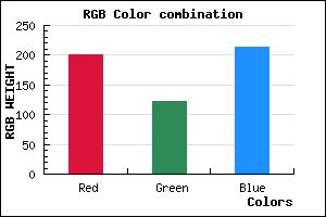 rgb background color #C97BD5 mixer