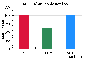 rgb background color #C97CC8 mixer