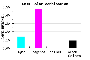 #C97CE9 color CMYK mixer