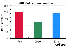 rgb background color #C97EBF mixer