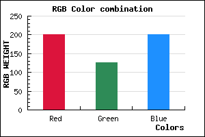 rgb background color #C97EC9 mixer