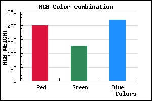 rgb background color #C97EDC mixer