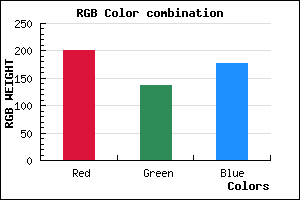 rgb background color #C989B1 mixer