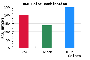 rgb background color #C98BF9 mixer