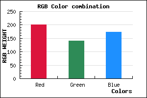 rgb background color #C98DAE mixer