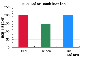 rgb background color #C98EC6 mixer