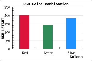 rgb background color #C98FB7 mixer