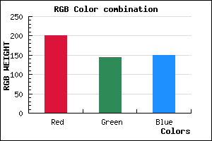 rgb background color #C99096 mixer