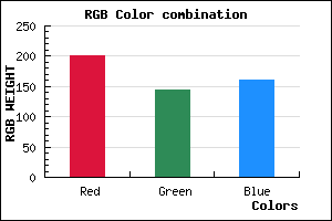 rgb background color #C990A1 mixer