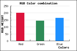 rgb background color #C990A4 mixer