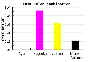 #C9104B color CMYK mixer