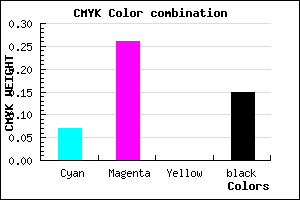 #C9A1D9 color CMYK mixer