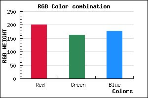 rgb background color #C9A2B1 mixer