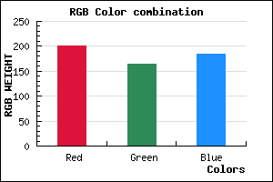 rgb background color #C9A4B8 mixer