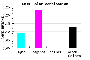 #C9AADE color CMYK mixer