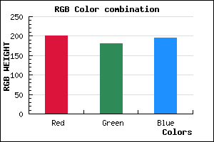 rgb background color #C9B4C4 mixer