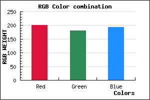 rgb background color #C9B5C1 mixer