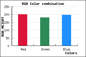 rgb background color #C9B5C5 mixer