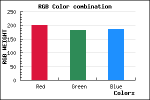rgb background color #C9B7BB mixer