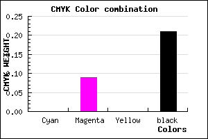 #C9B7C8 color CMYK mixer
