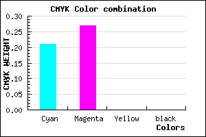 #C9B9FF color CMYK mixer