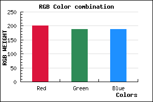 rgb background color #C9BCBC mixer
