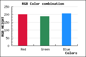 rgb background color #C9BCCE mixer