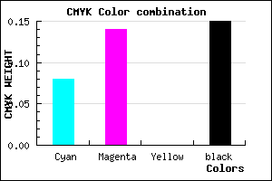 #C9BCDA color CMYK mixer