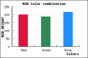 rgb background color #C9BCDA mixer