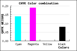#C9BFEB color CMYK mixer