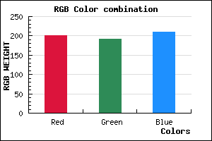 rgb background color #C9C0D2 mixer