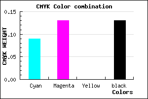 #C9C1DD color CMYK mixer