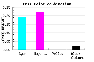 #C9C1F9 color CMYK mixer