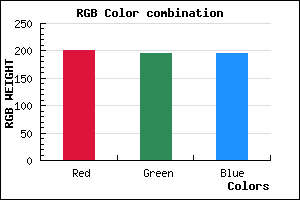 rgb background color #C9C3C3 mixer