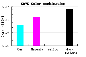 #C9C3DB color CMYK mixer
