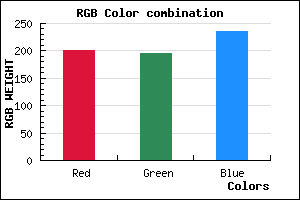 rgb background color #C9C3EB mixer