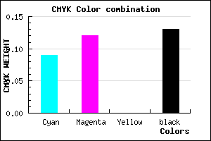 #C9C4DE color CMYK mixer