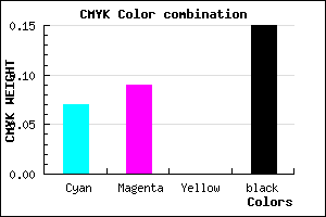 #C9C5D9 color CMYK mixer