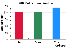 rgb background color #C9C8EC mixer