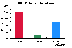 rgb background color #C91B7D mixer