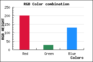 rgb background color #C91B81 mixer
