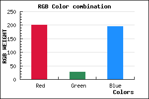 rgb background color #C91BC3 mixer