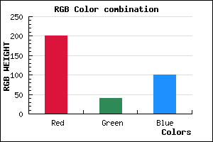 rgb background color #C92864 mixer