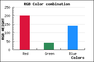 rgb background color #C9288C mixer